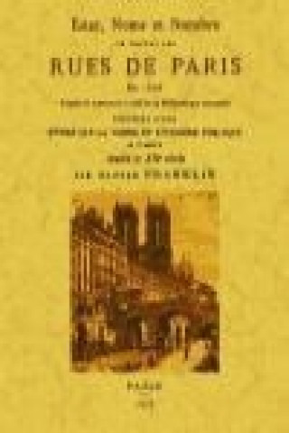 Βιβλίο Estat, noms et nombre de toutes les rues de Paris en 1636. 