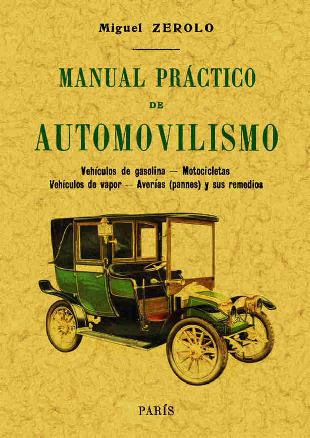 Książka Manual práctico de automovilismo Miguel Zerolo