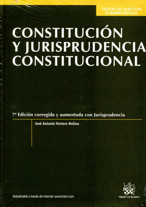 Kniha Constitución y jurisprudencia constitucional José Antonio Portero Molina