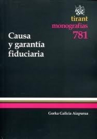 Książka Causa y garantía fiduciaria Gorka H. Galicia Aizpurua