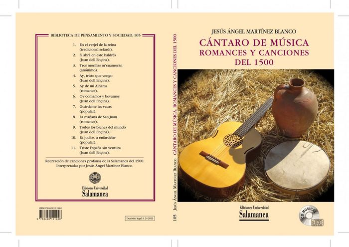 Książka Cántaro de música romances y canciones del 1500 