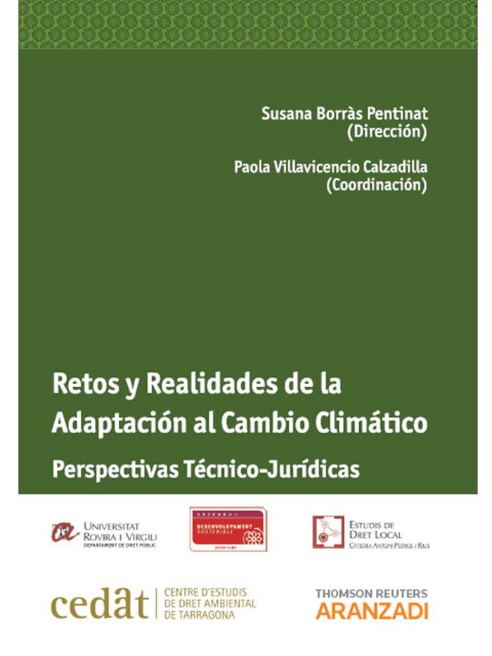 Könyv Retos y realidades de la adaptación al cambio climático : perspectivas técnico-jurídicas 