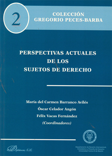 Kniha Perspectivas actuales de los sujetos de derecho Cástor Miguel Díaz Barrado