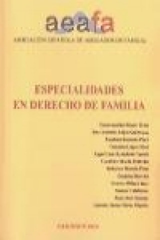 Könyv Especialidades en derecho de familia Encarna Roca i Trias