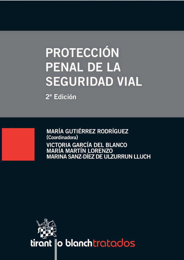 Book Protección penal de la seguridad vial María Gutiérrez Rodríguez