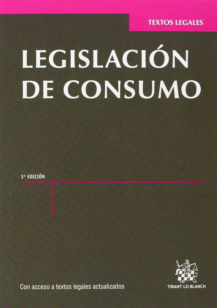 Libro Legislación de consumo Ana Belén Campuzano Laguillo