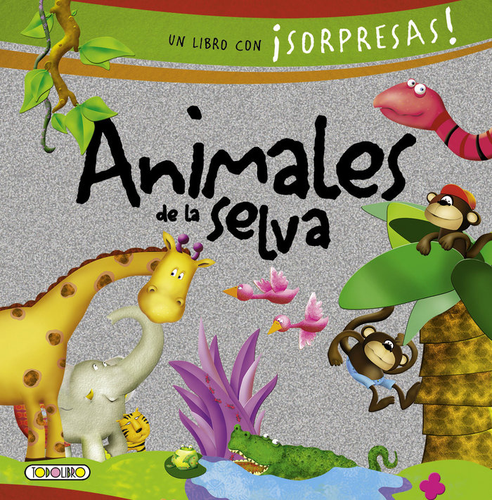 Kniha ANIMALES DE LA SELVA- LIBRO CON SORPRESAS 