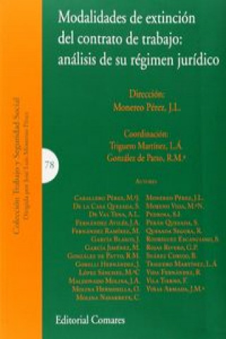 Carte Modalidades de extinción del contrato de trabajo : análisis de su régimen jurídico José Luis . . . [et al. ] Monereo Pérez