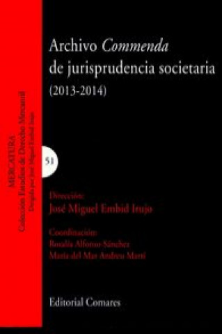 Kniha Archivo commenda de jurisprudencia societaria (2013-2014) 