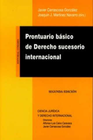 Könyv Prontuario básico de derecho sucesorio internacional 