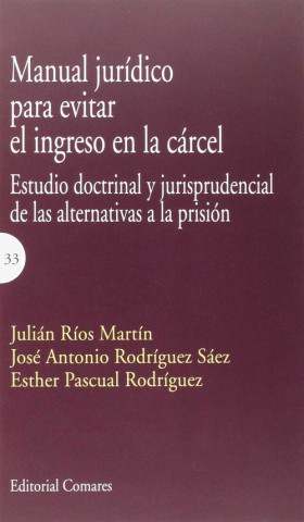 Βιβλίο Manual jurídico para evitar el ingreso en la cárcel : estudio doctrinal y jurisprudencial de las alternativas a la prisión 