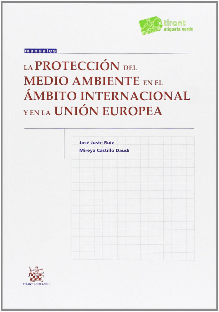 Kniha La protección del medio ambiente en el ámbito internacional y en la Unión Europea Mireya Castillo Daudí