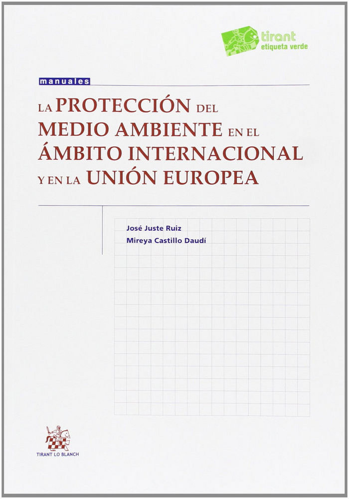 Książka La protección del medio ambiente en el ámbito internacional y en la Unión Europea Mireya Castillo Daudí