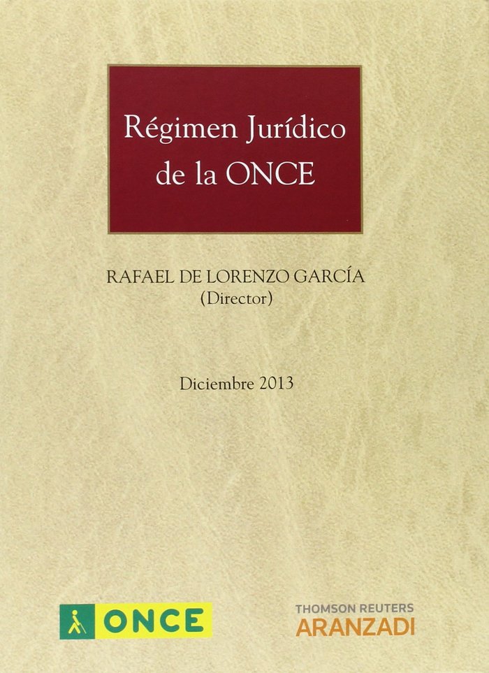Carte Régimen Jurídico de la ONCE: diciembre 2013 