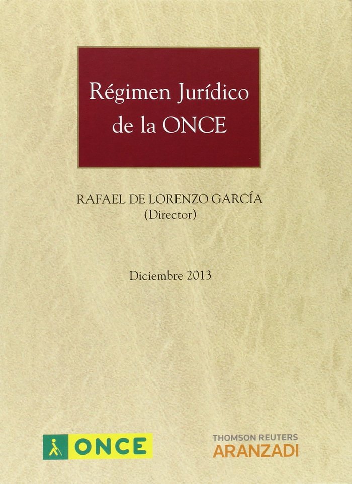 Kniha Régimen Jurídico de la ONCE: diciembre 2013 