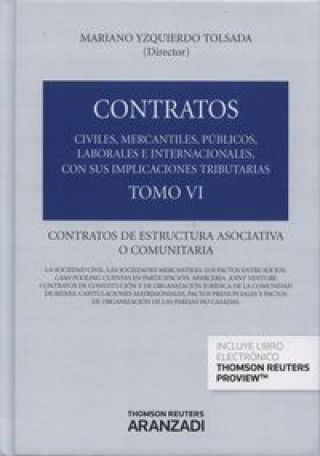 Carte CONTRATOS DE ESTRUCTURA ASOCIATIVA O COMUNITARIA TOMO VI 