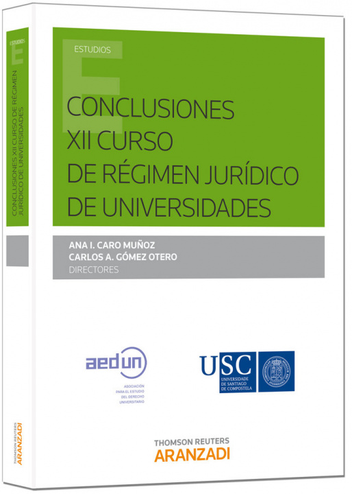 Book Conclusiones XII curso de régimen jurídico de universidades 