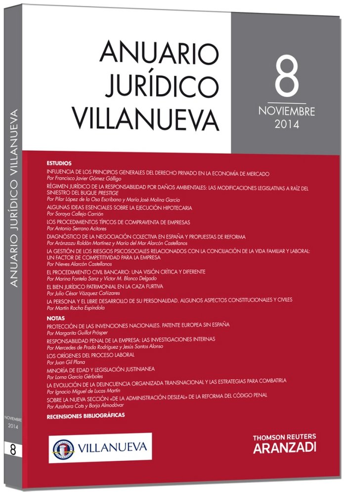 Carte Anuario Jurídico Villanueva 