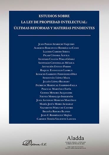 Livre Estudios sobre la ley de propiedad intelectual. Últimas reformas y materias pendientes 