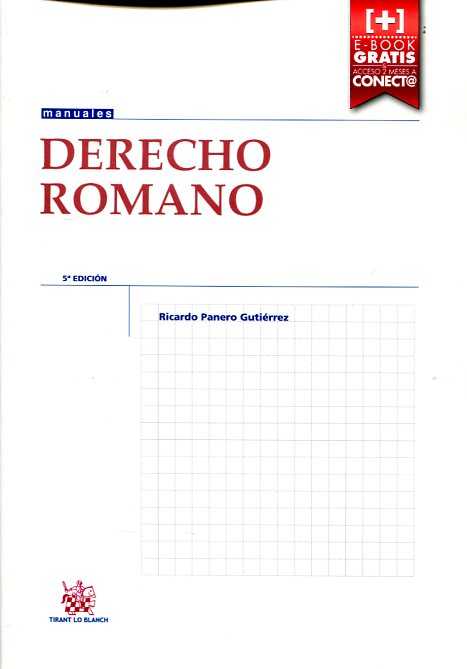 Knjiga Derecho Romano Panero Gutiérrez