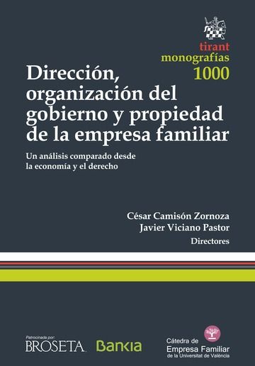 Kniha Dirección, Organización del Gobierno y Propiedad de la Empresa Familiar 