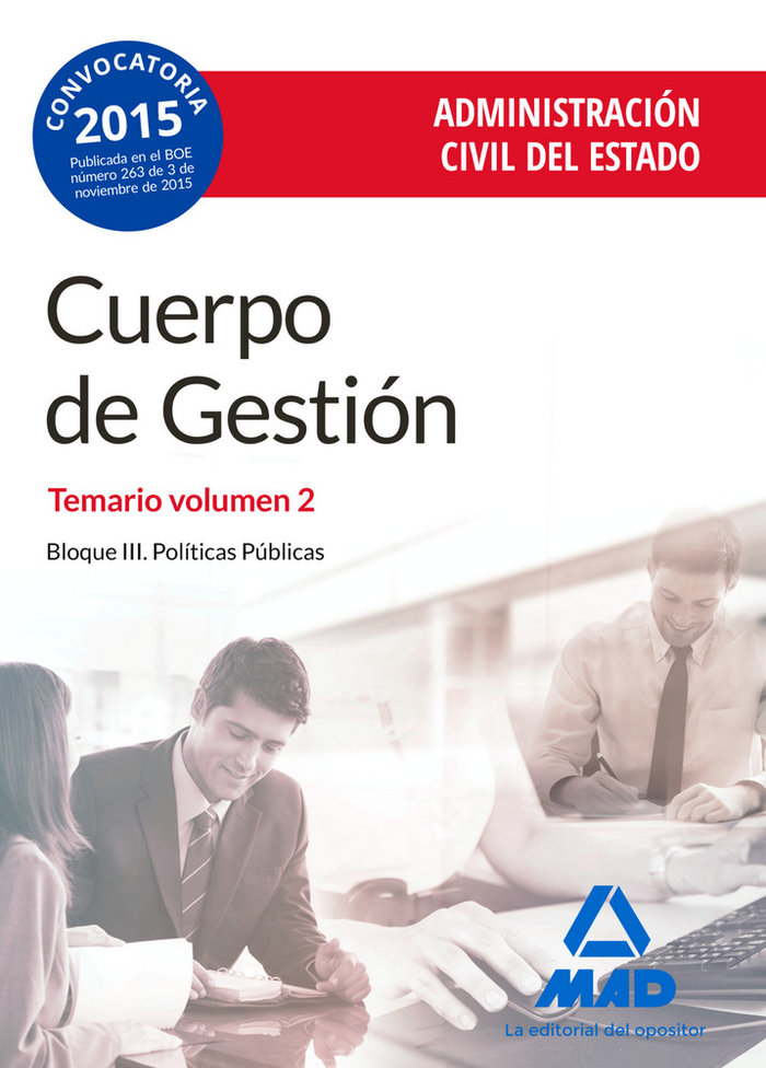 Könyv Cuerpo de Gestión de la Administración Civil del Estado. Temario, volumen 2 