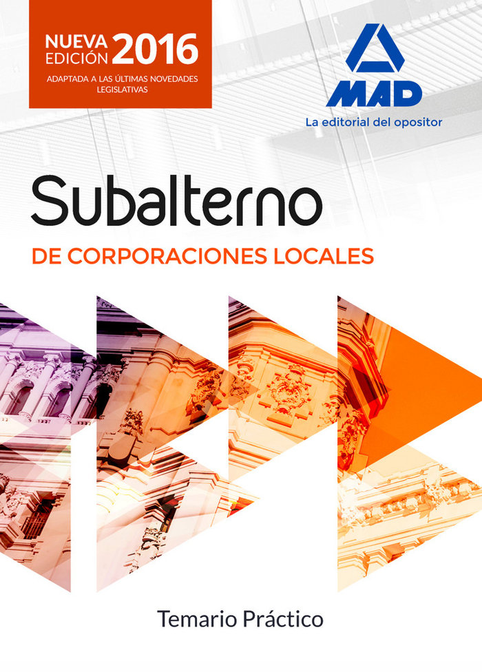 Kniha Subalternos de Corporaciones Locales. Temario práctico 
