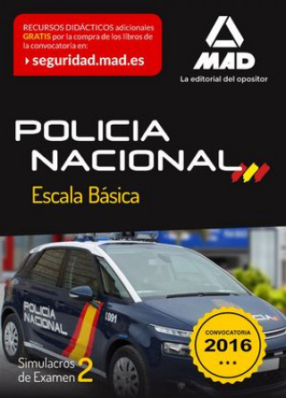 Kniha Escala Básica de Policía Nacional. Simulacros de examen 2 