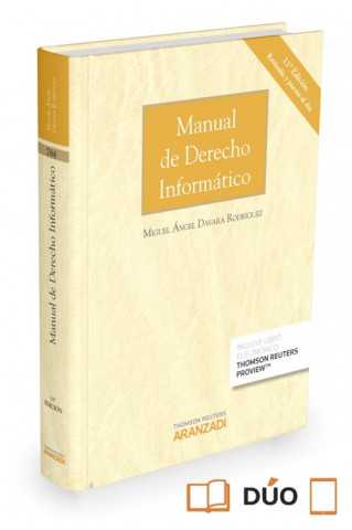 Книга Manual de derecho informático MIGUEL ANGEL DAVARA RODRIGUEZ