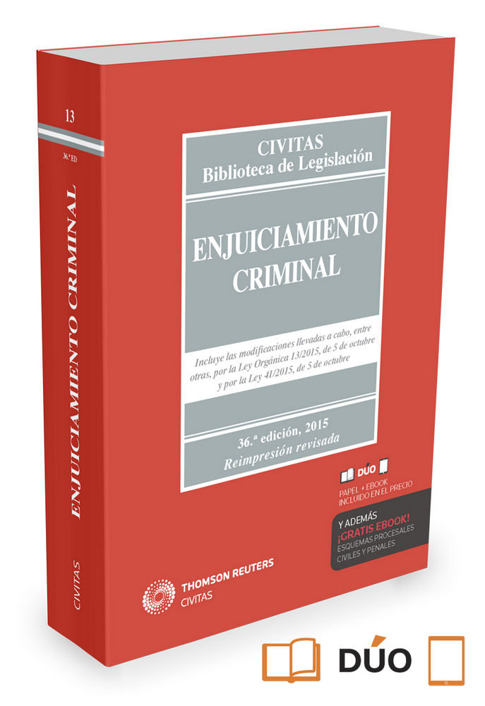 Carte Enjuiciamiento Criminal (Papel + e-book) 