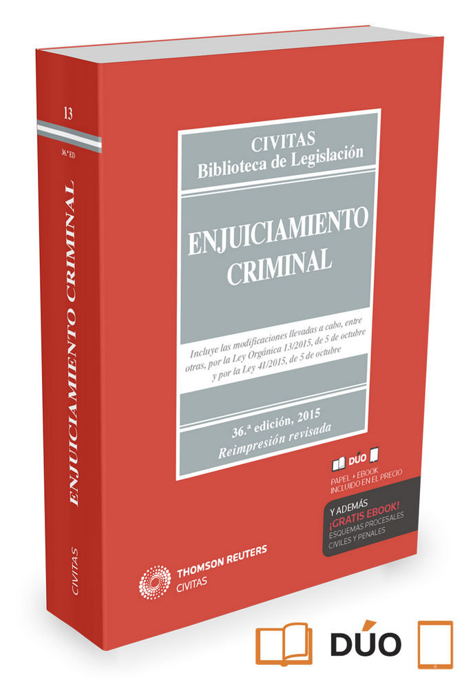 Kniha Enjuiciamiento Criminal (Papel + e-book) 