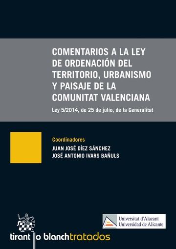 Könyv Comentarios a la ley de Ordenación del Territorio, Urbanismo y Paisaje de la Comunitat Valenciana 