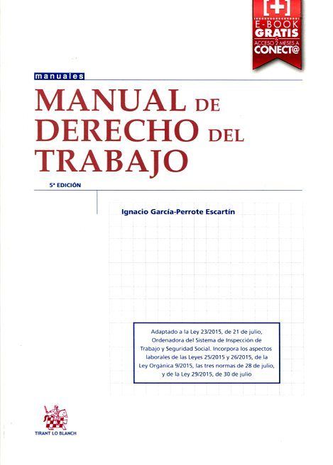 Kniha Manual de Derecho del Trabajo 