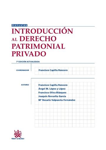 Könyv Introducción al Derecho Patrimonial Privado 