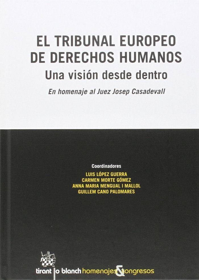 Książka El Tribunal Europeo de Derechos Humanos. Una Visión Desde Dentro 