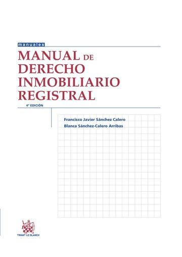 Kniha Manual de Derecho Inmobiliario Registral 