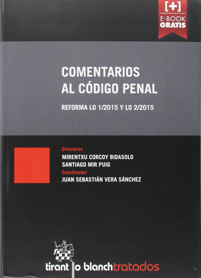 Knjiga Comentarios al Código Penal CORCOY BIDASOLO
