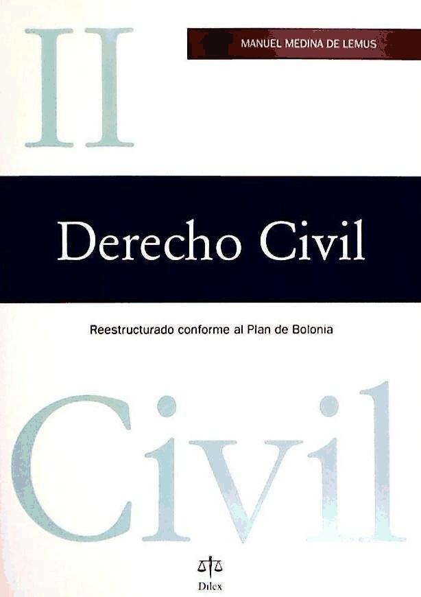 Książka Derecho civil II : reestructurado conforme al plan de Bolonia Manuel Medina de Lemus