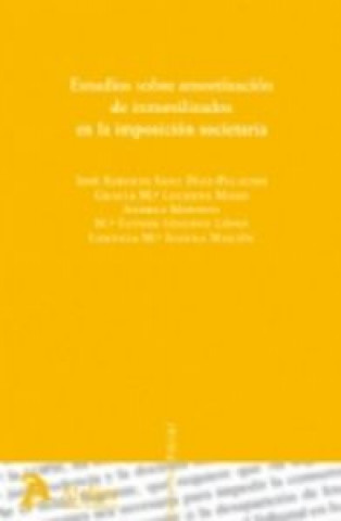 Kniha Estudios sobre amortización de inmovilizados en la imposición societaria José Alberto Sanz Diaz-Palacios