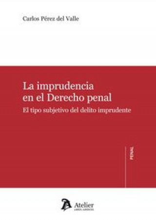 Kniha Imprudencia en el derecho penal : el tipo subjetivo del delito imprudente Carlos José Pérez del Valle