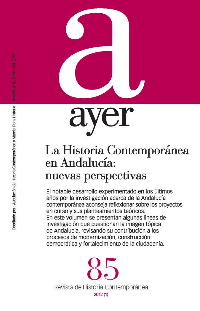 Kniha La historia contemporánea en Andalucía : nuevas perspectivas 