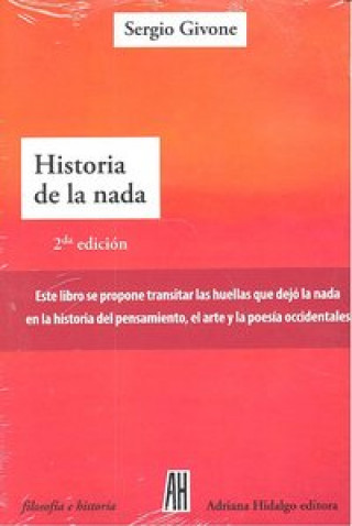 Book Historia de la nada Sergio Givone