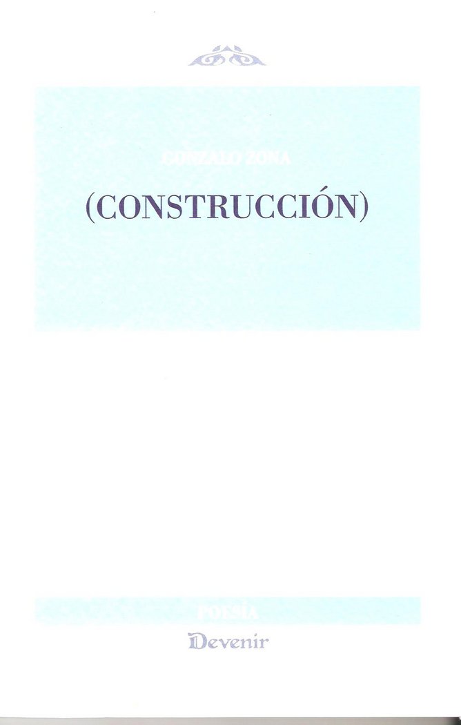Книга Construcción Gonzalo Zona