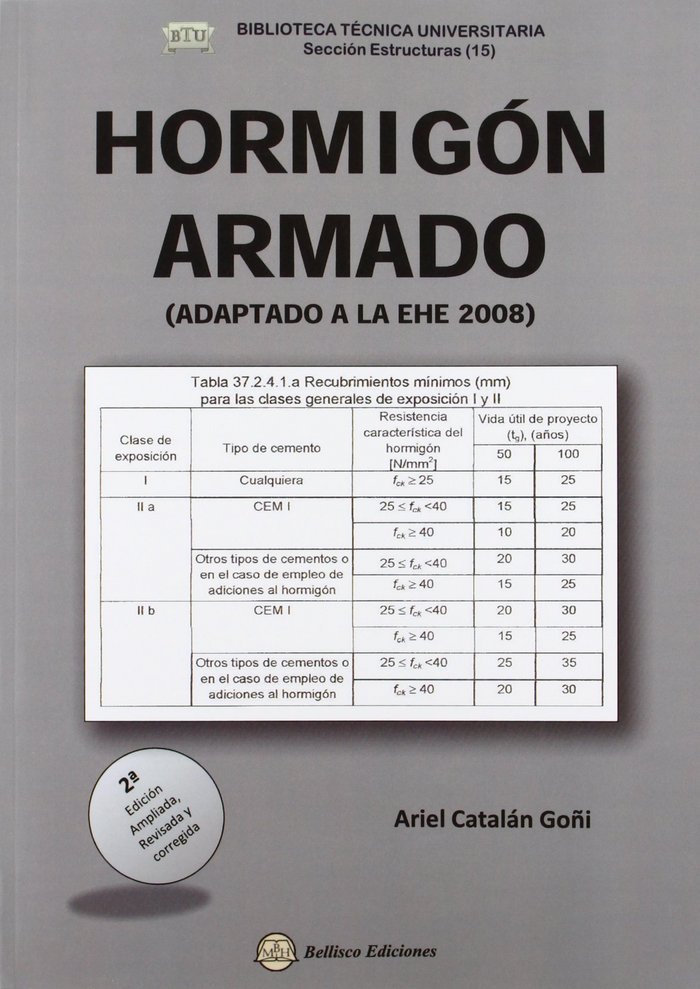 Carte Hormigón armado 2008 : adaptado a la EHE 