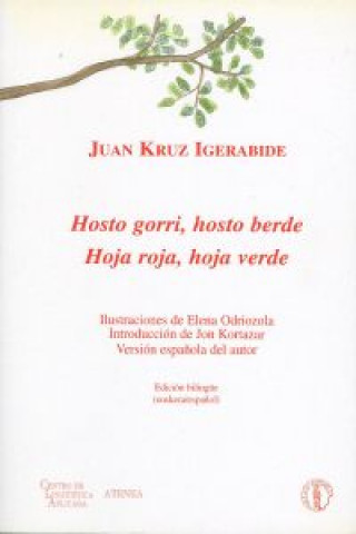 Kniha Hosto gorri, hosto berde = Hoja roja, hoja verde Juan Kruz Igerabide