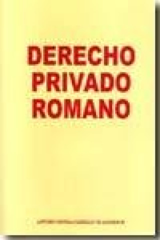Carte Derecho privado romano Antonio Ortega Carrillo de Albornoz