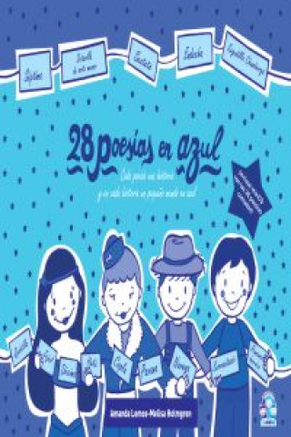Könyv 28 poesías en azul AMANDA-MELISA LEMOS-HOLMGREN