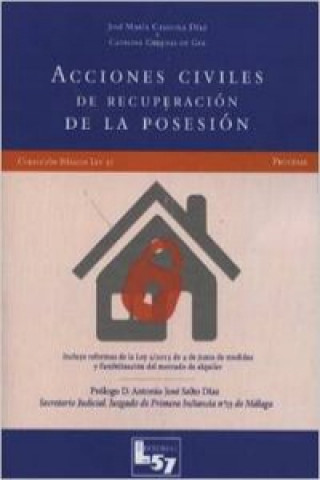 Carte Acciones civiles de recuperación de la posesión : formularios y esquemas procesales Catalina Cadenas de Gea