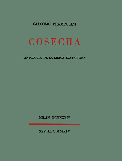 Könyv Cosecha : antología de la lírica castellana 