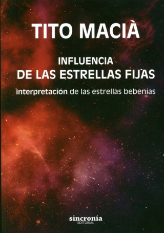 Kniha Influencia de las estrellas fijas TITO MACIA